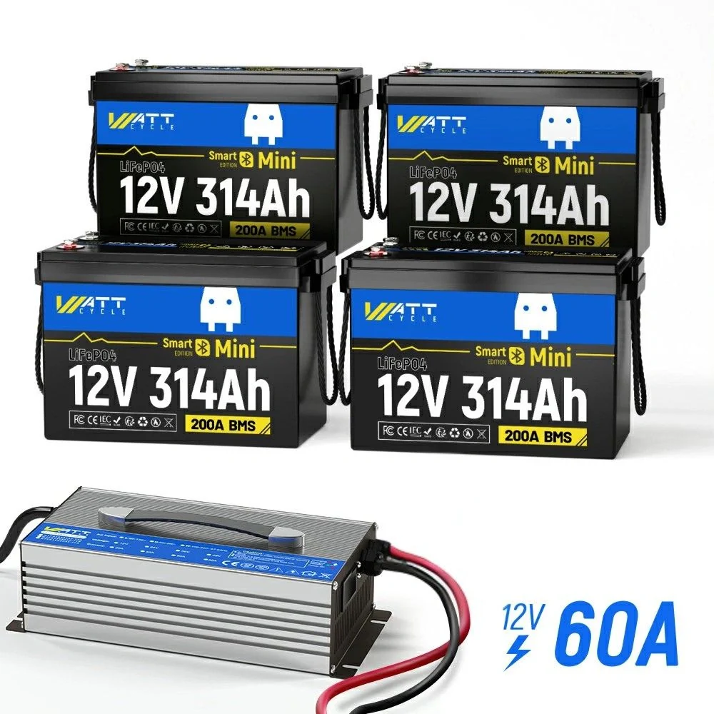 ⚡️Spring Sale: $479.99⚡️
WattCycle 12V 314Ah Mini Bluetooth Lithium Deep Cycle Battery - Image 14