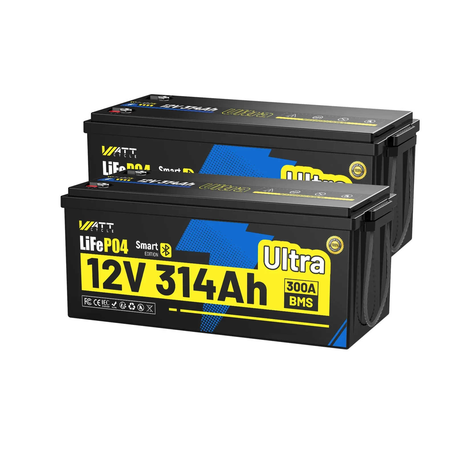 WattCycle 12V 314Ah Ultra Bluetooth LiFePO₄ Battery with 300A BMS - Image 10