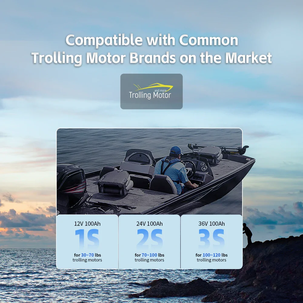 🆕Like New🆕 12V 100Ah LiFePO4 Battery for Trolling Motors - Image 11