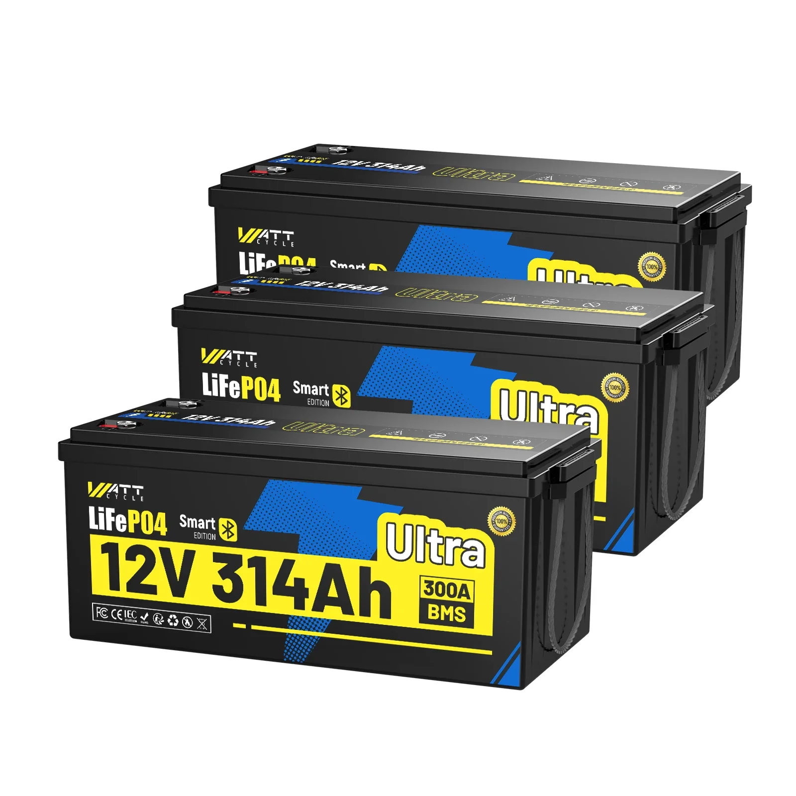 WattCycle 12V 314Ah Ultra Bluetooth LiFePO₄ Battery with 300A BMS - Image 11