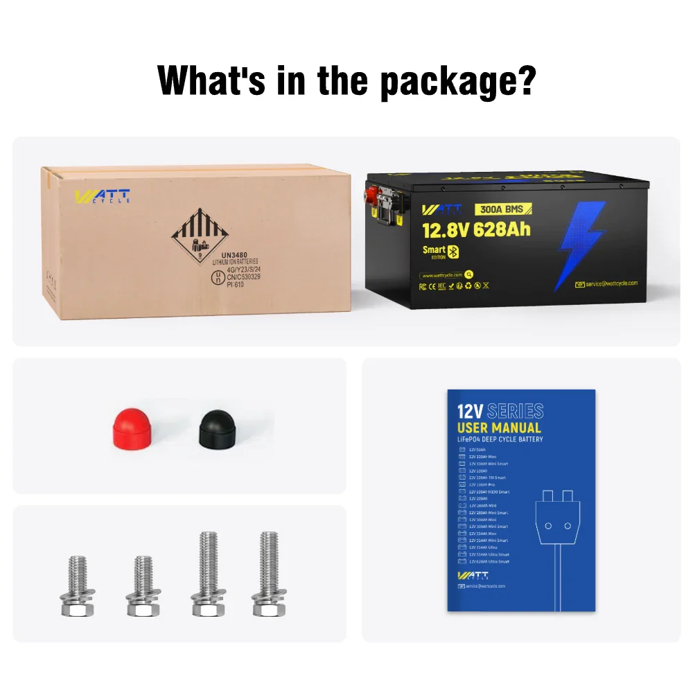 Wattcycle 12V 628Ah Ultra Bluetooth LiFePO₄ Battery - 8038Wh Storage - Image 11