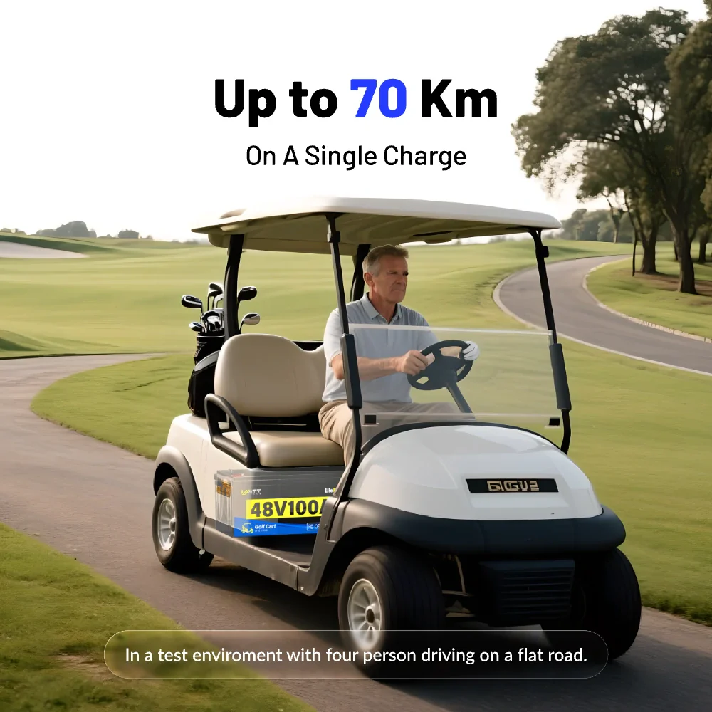 48V 100Ah LiFePO4 Bluetooth Golf Cart Battery - Image 7