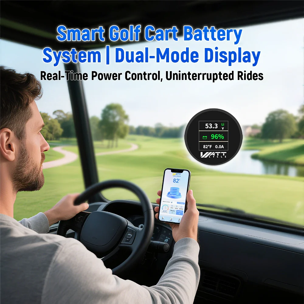 Wattcycle 48V 105Ah LiFePO₄ Lithium Golf Cart Battery – 250A BMS for High Torque & Hills, Bluetooth LiFePO₄ - Image 5