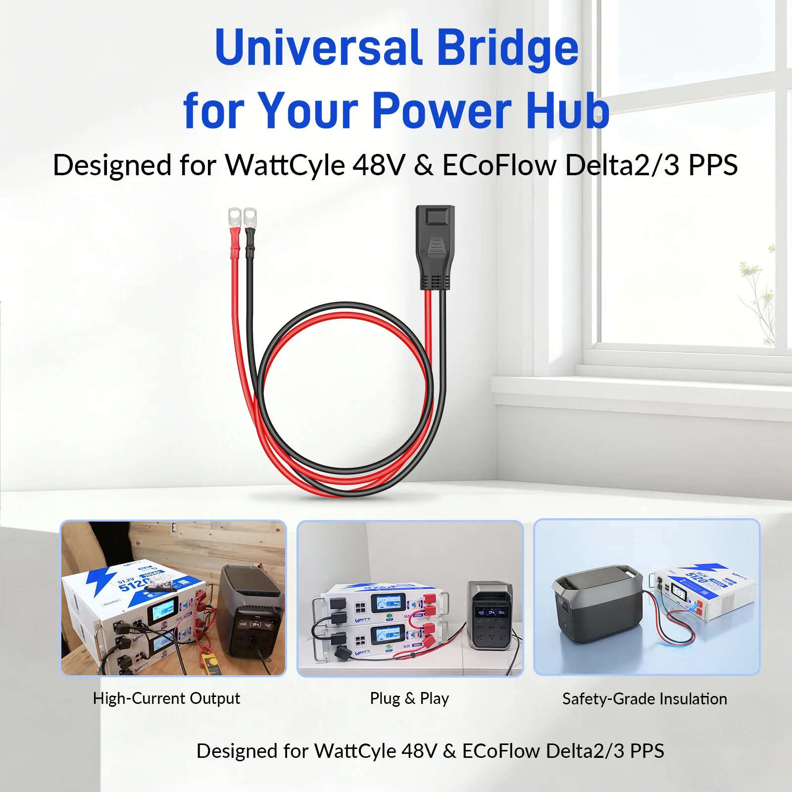 ⚡️Restocking soon⚡️ WattLINK - EF PPS Expansion Adapter Cable (M8 to XT150-Style) - Image 4