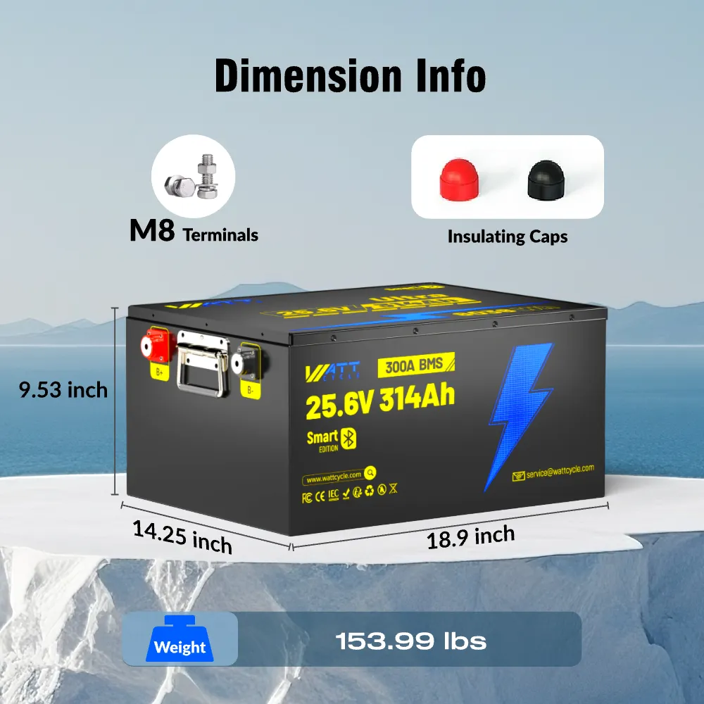 Wattcycle 24V 314Ah Ultra LiFePO₄ Battery with Bluetooth - Image 4
