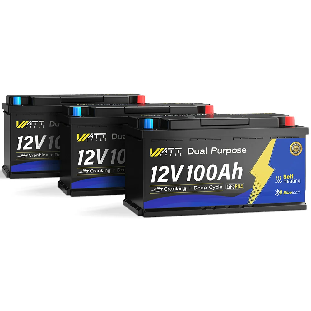 12V 100Ah 1200CCA Dual Purpose Marine Cranking Battery with Bluetooth and Self-heating - Image 10