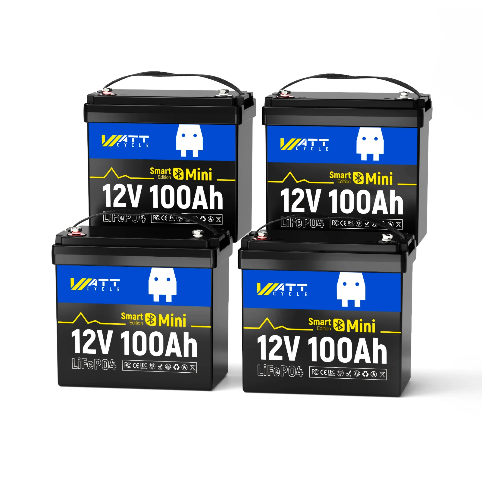 Wattcycle 12V 100Ah Mini Bluetooth LiFePO₄ Battery Group 22NF Lightweight Compact Power - Image 14
