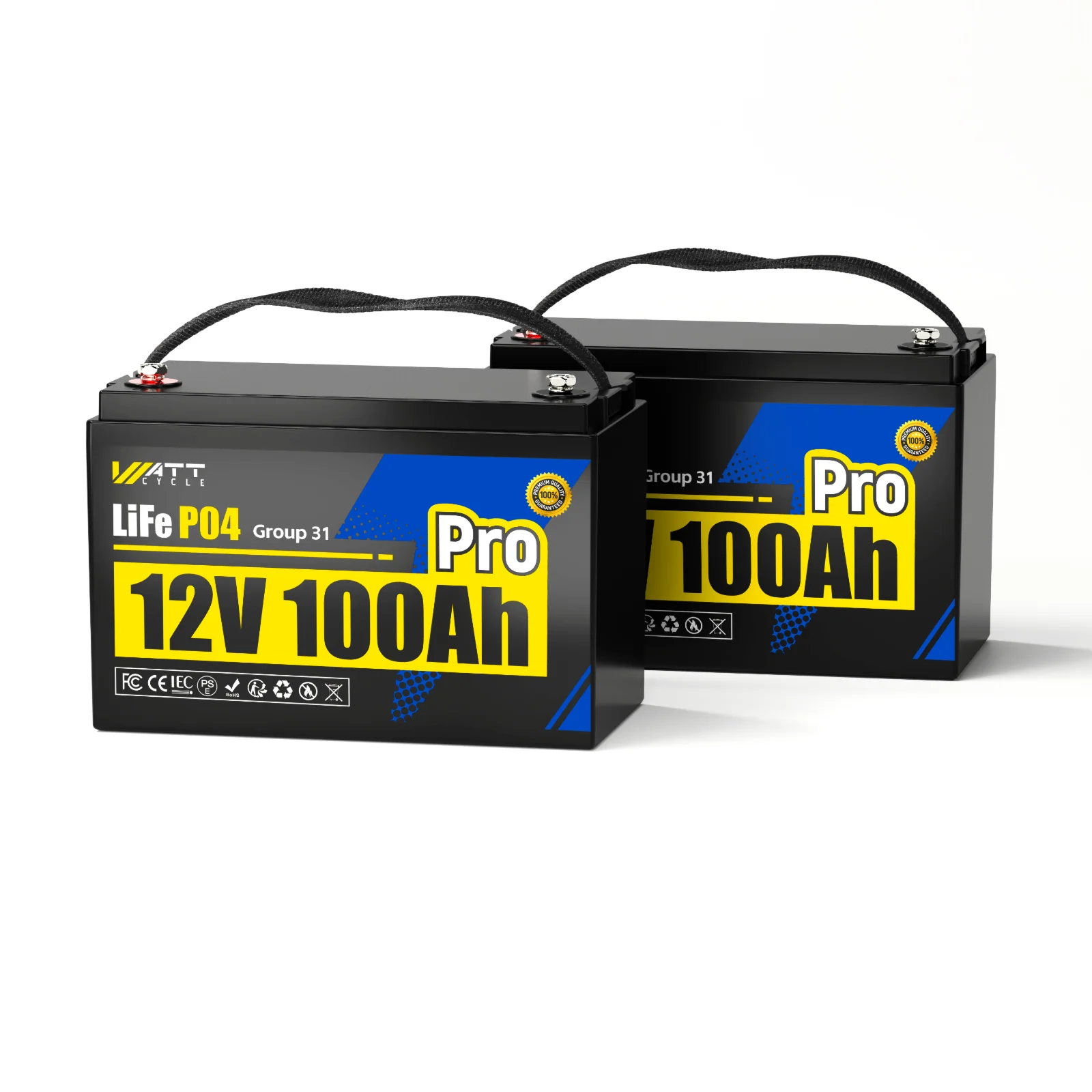 Wattcycle 12V 100Ah Group 31 Pro LiFePO4 Battery with 110A BMS - Image 10