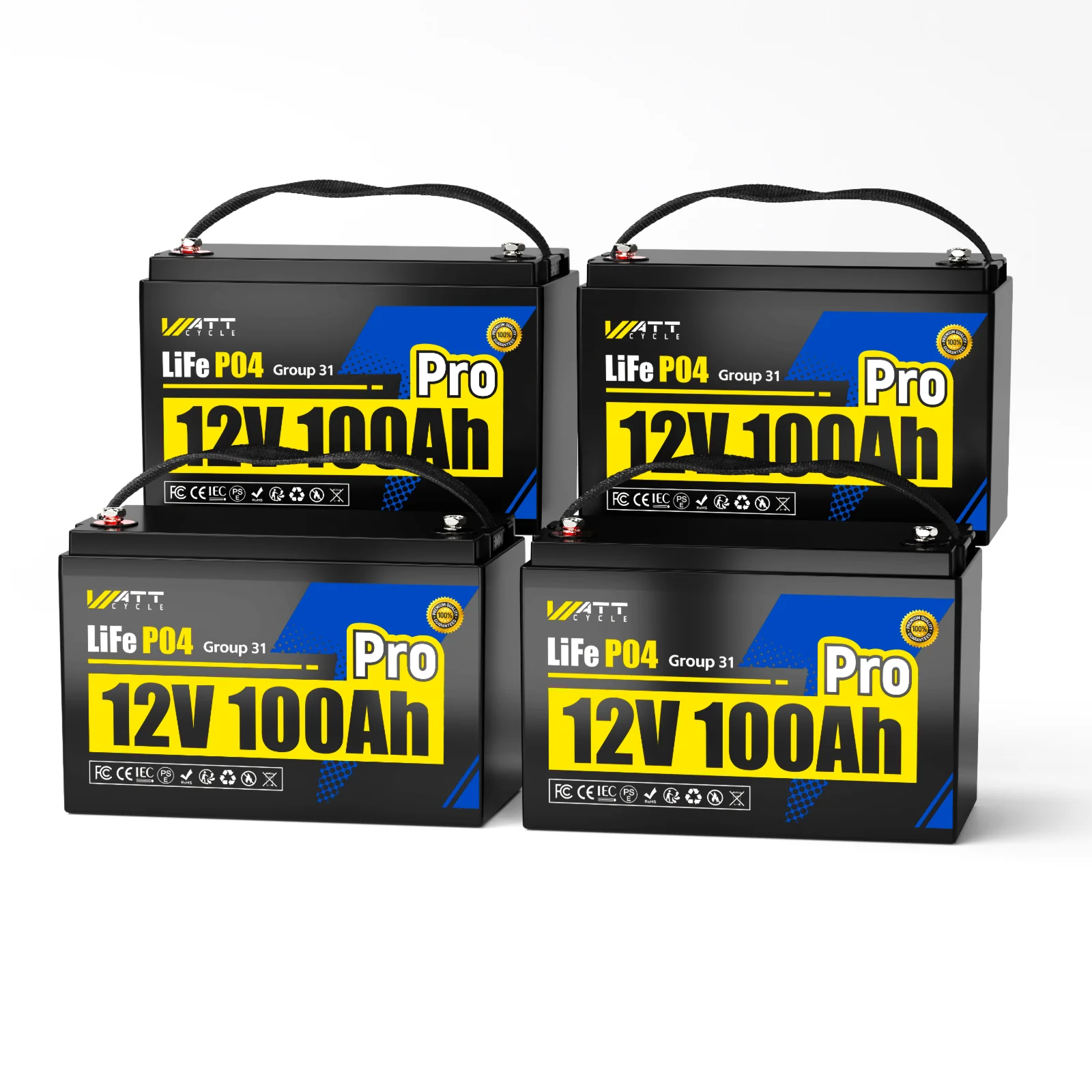 Wattcycle 12V 100Ah Group 31 Pro LiFePO4 Battery with 110A BMS - Image 12