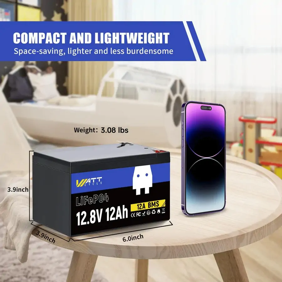12V 12Ah LiFePO4 Battery - Image 3