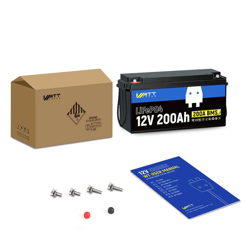 ⚡️Restocking soon⚡️ WattCycle 12V 200Ah LiFePO4 Deep Cycle Battery with Low Temp Protection - Image 8