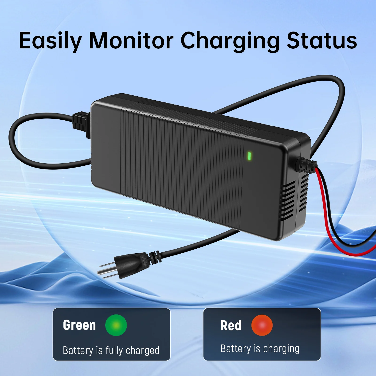 14.6V 20A Plastic Shell LiFePO4 Battery Charger - Image 3