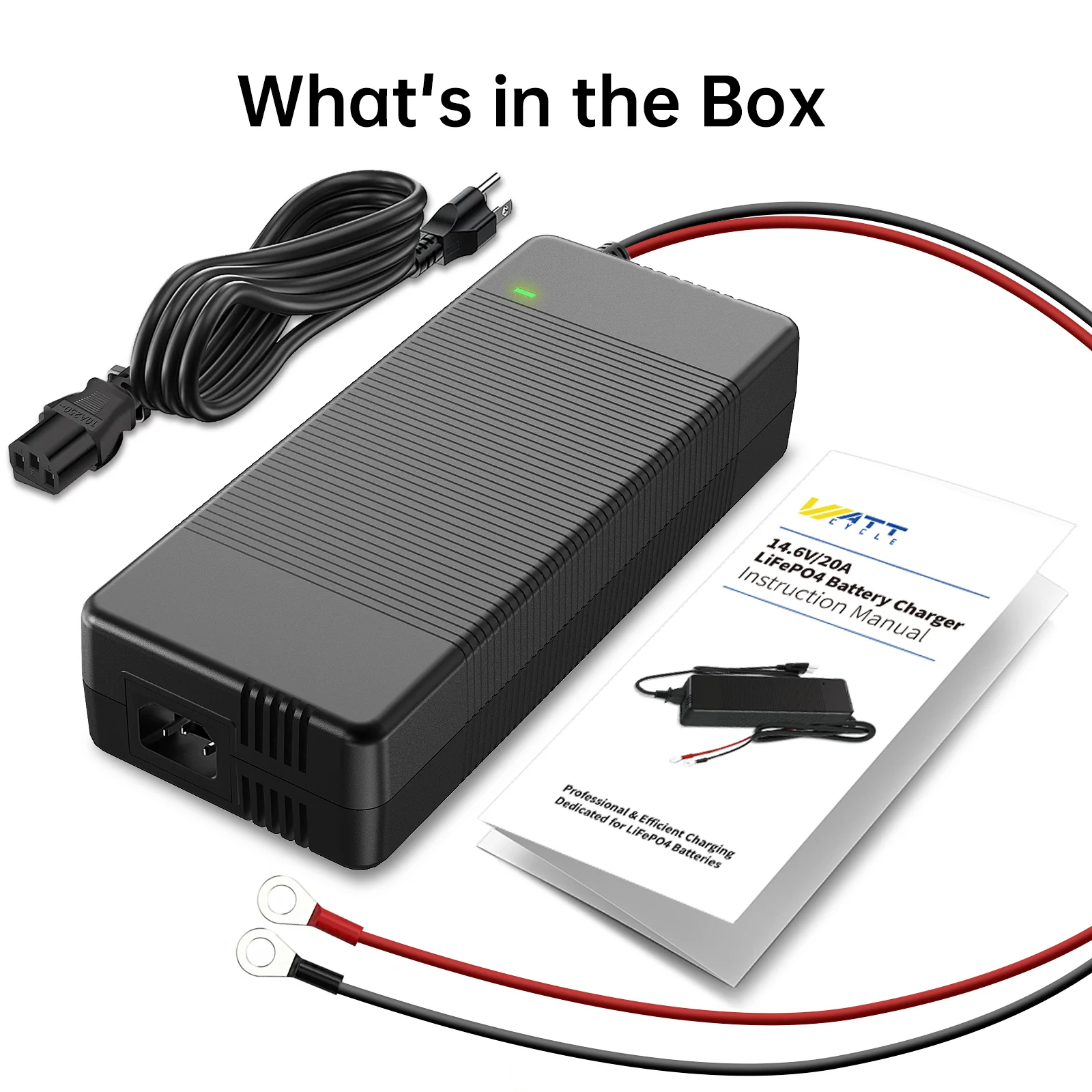 14.6V 20A Plastic Shell LiFePO4 Battery Charger - Image 6