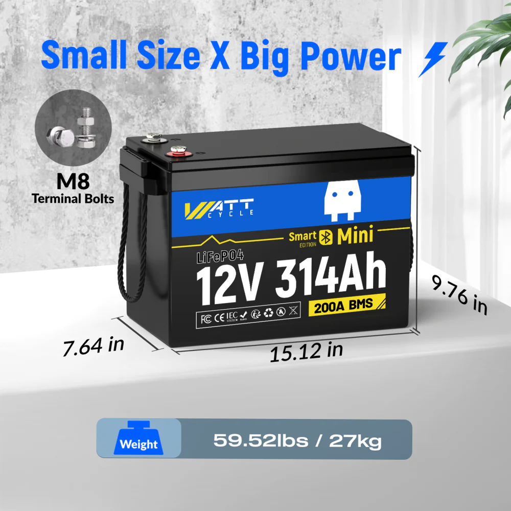 36V 314Ah LiFePO4 Battery with Bluetooth - Image 3