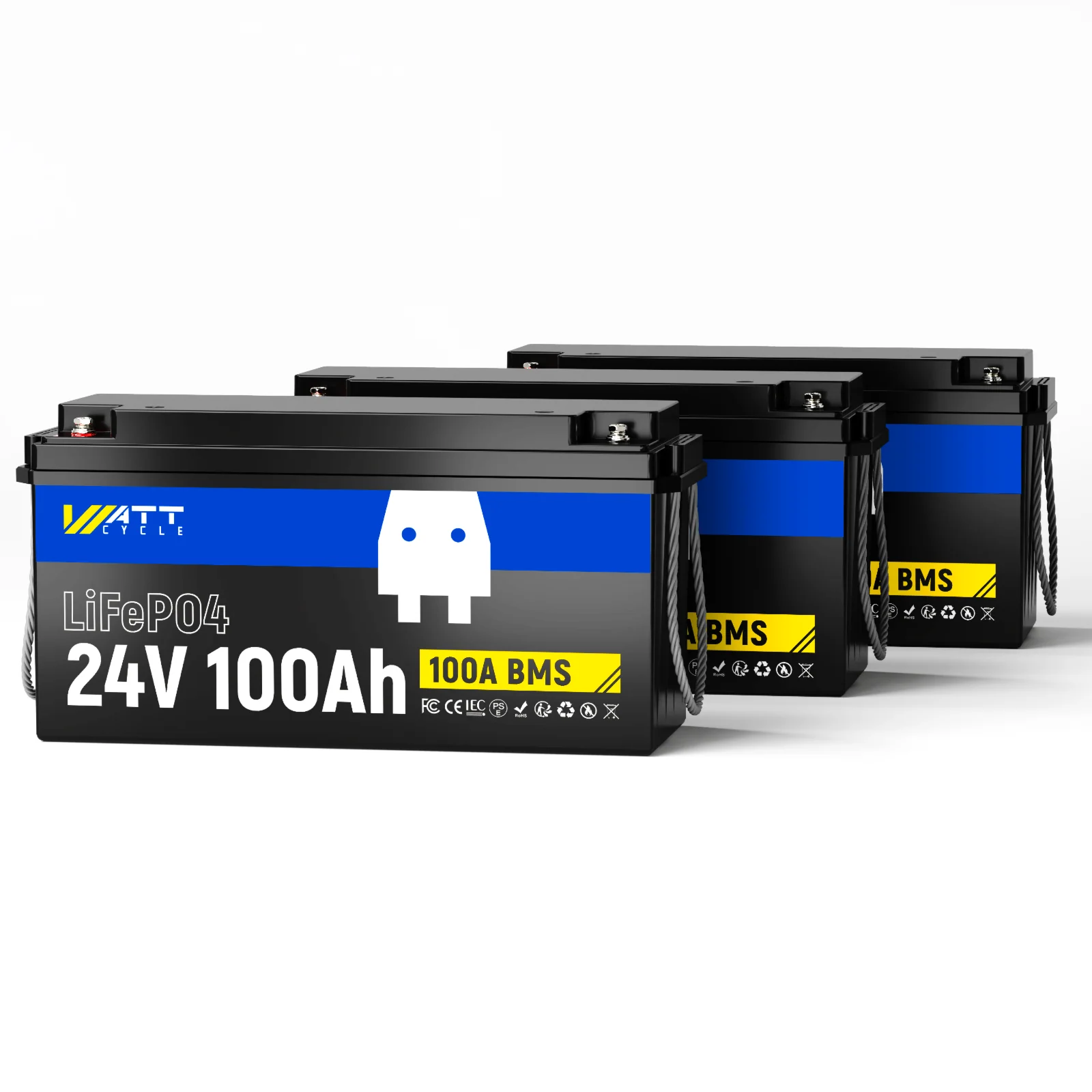 ⚡️Spring Sale: $339.99⚡️ Wattcycle 24V 100Ah LiFePO4 Battery with Low-Temp Protection for Trolling Motor & Solar System - Image 14