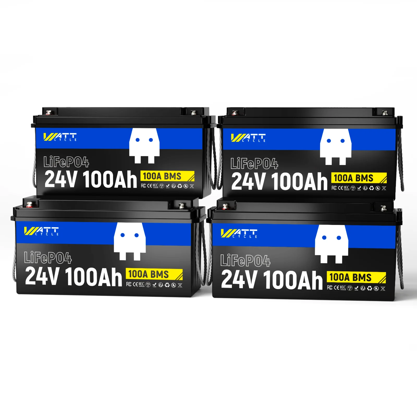 ⚡️Spring Sale: $339.99⚡️ Wattcycle 24V 100Ah LiFePO4 Battery with Low-Temp Protection for Trolling Motor & Solar System - Image 15