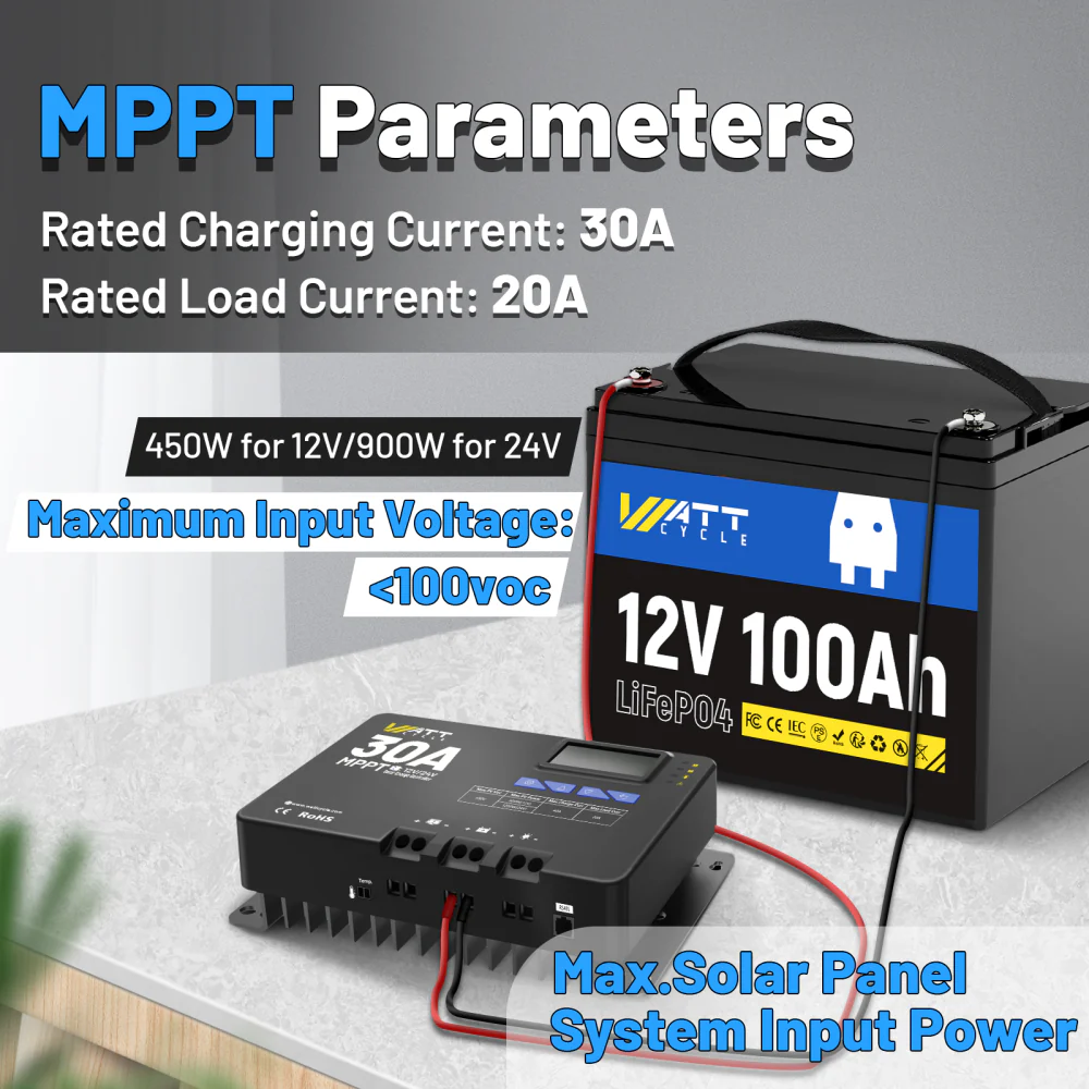 30A MPPT 12V/24V Solar Charge Controller - Image 5